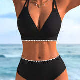 Bikini – Kontrastní design se dvěma páskami