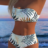 Riba – Bikiny s tropickým rostlinným vzorem