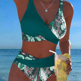 Bikini – Květinový kontrastní design