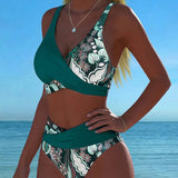Bikini – Květinový kontrastní design