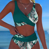Bikini – Květinový kontrastní design