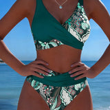 Bikini – Květinový kontrastní design