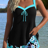 Tankini – Sportovní plavky s výstřihem do V