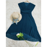 Helena – Elegantní midi šaty s výstřihem do V