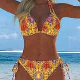 Värviline – Stiilne bikini kaelus