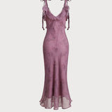Lilla – Elegantní midi šaty