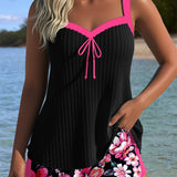 Tankini – Sportovní plavky s výstřihem do V