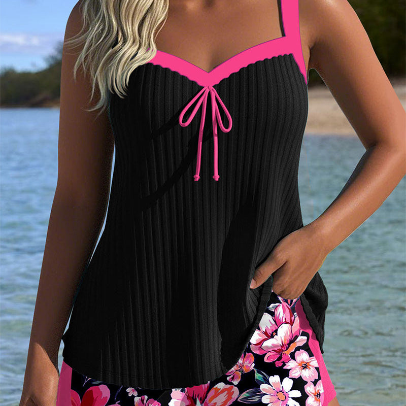 Tankini – Sportovní plavky s výstřihem do V