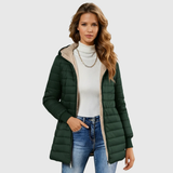 Carina | Elegantne sherpa-voodriga talvemantel