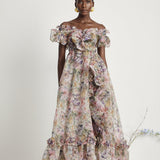 Margaux – Elegantní midi šaty s volány