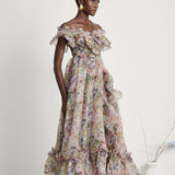 Margaux – Elegantní midi šaty s volány