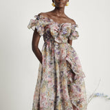 Margaux – Elegantní midi šaty s volány