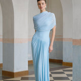 Catherine – Baby modré maxi šaty