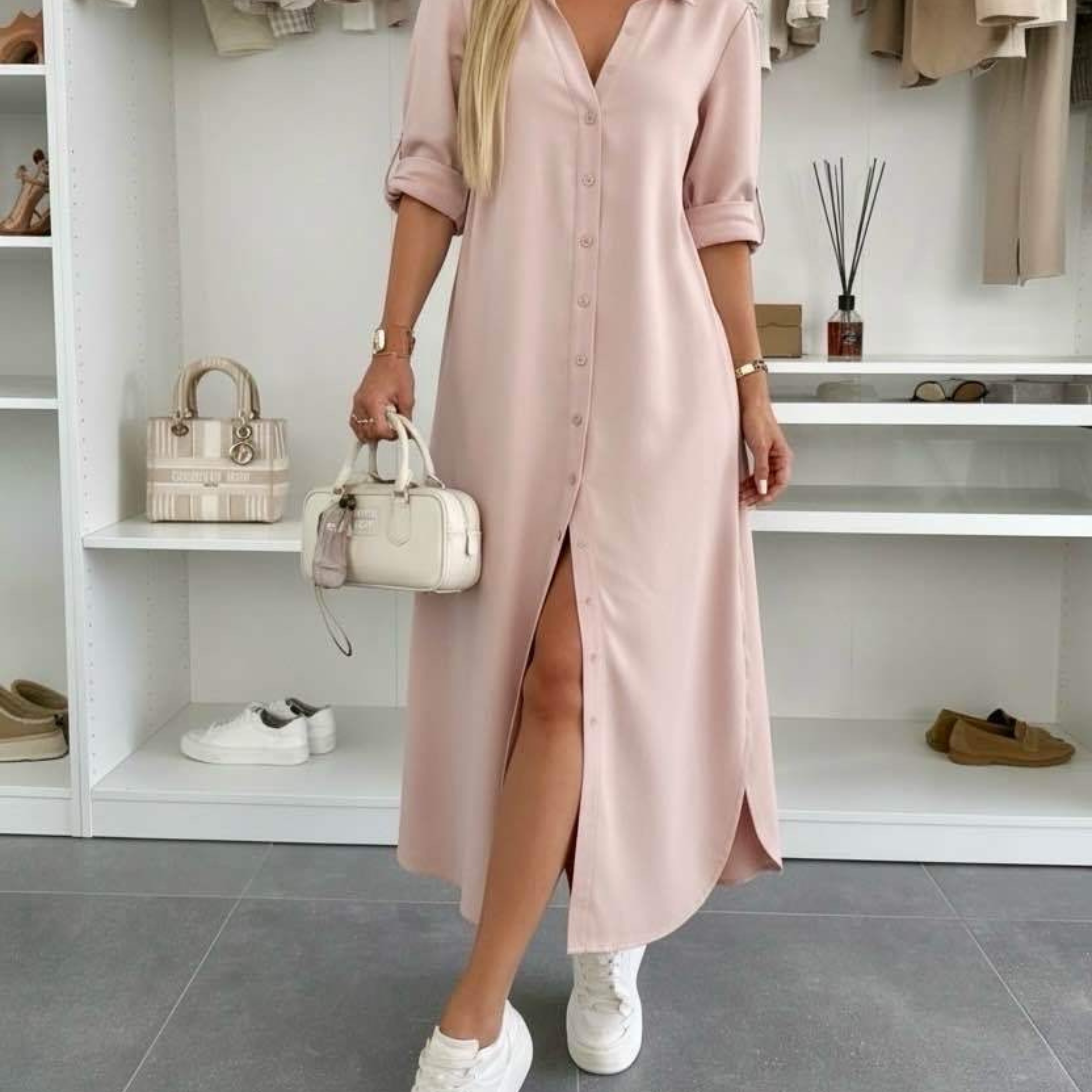 Oversized – Stylové košilové šaty