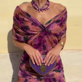 Louise – Elegantní maxi šaty s výstřihem do V