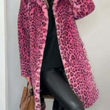 Leia – Elegantní kabát s leopardím vzorem
