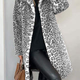 Leia – Elegantní kabát s leopardím vzorem