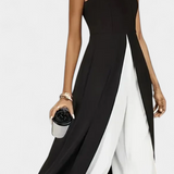 Alicija – Elegantní lněný komplet se širokými kalhotami