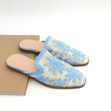 Palm Blue – Elegantní pantofle