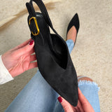 Demi – Elegantní černá nazouvací bota