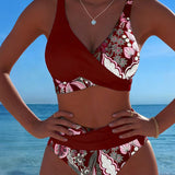 Bikini – Květinový kontrastní design