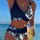 Bikini – Květinový kontrastní design