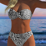 Leila – Sexy plavky s leopardím vzorem