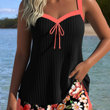 Tankini – Sportovní plavky s výstřihem do V