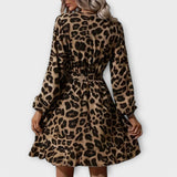 Leila – Elegantní leopardí šaty