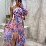 Whitney – Elegantní šaty na jedno rameno