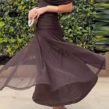 Louise – Elegantní maxi šaty s výstřihem do V