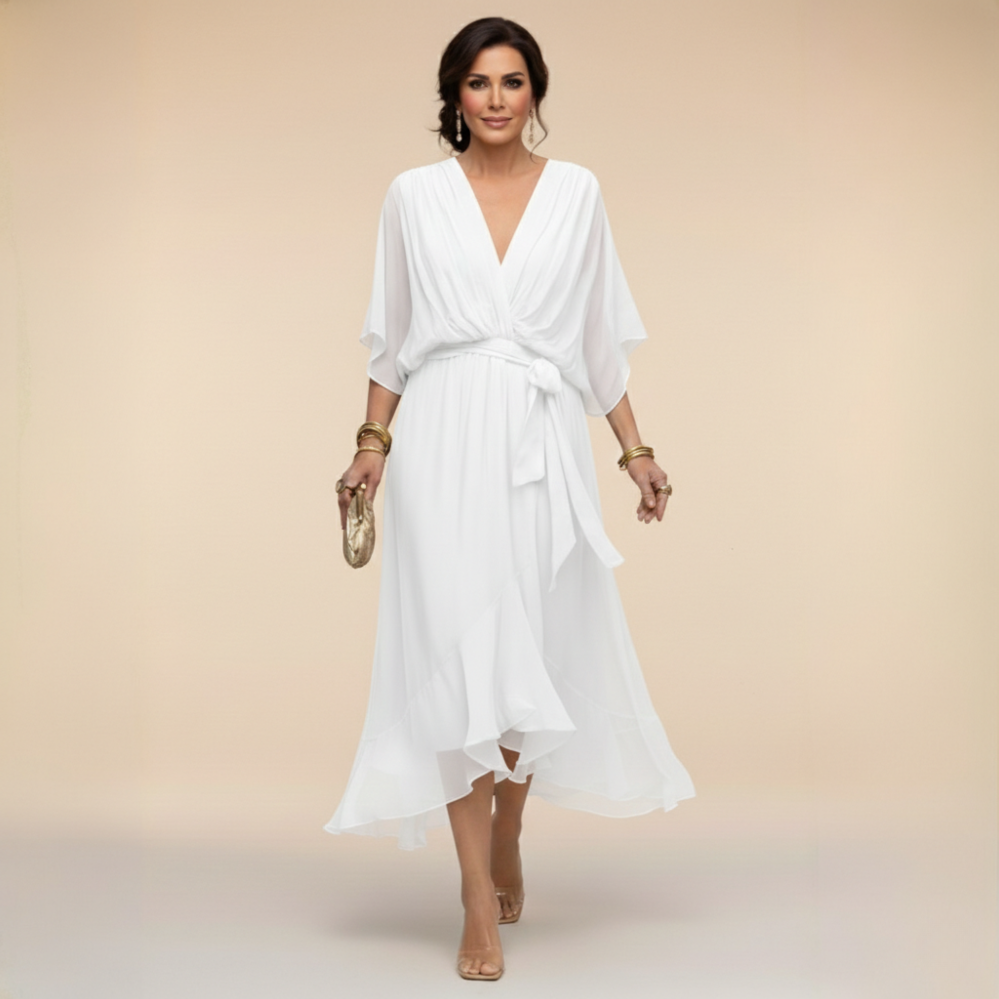Monica – Elegantne midi kleit