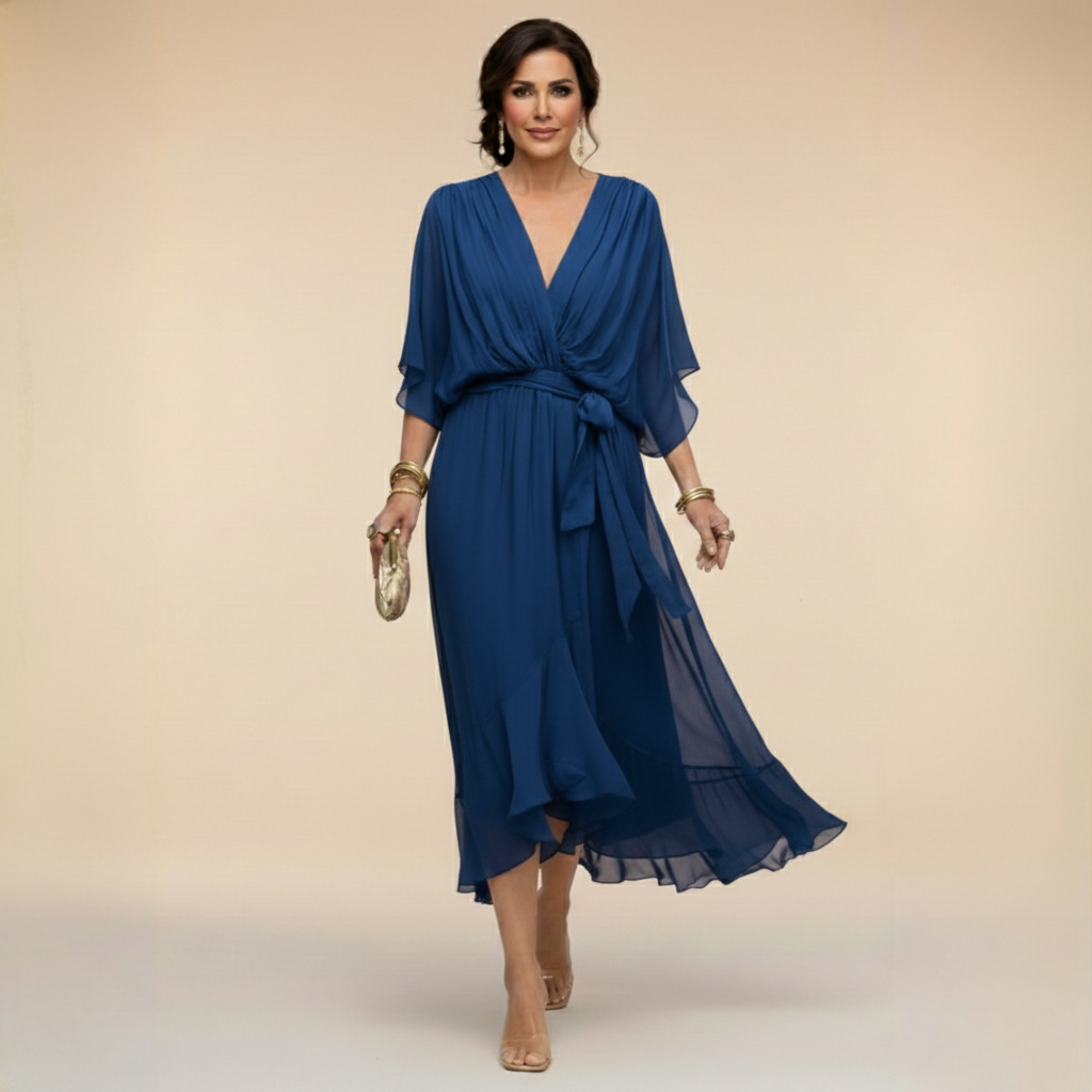 Monica – Elegantne midi kleit