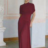 Catherine – Asymetrické plisované maxi šaty