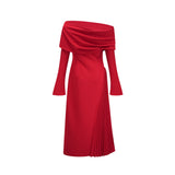 Valentine – Elegantní plisované maxi šaty