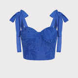 Sinine Südametukse – Elegantní top