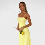 Flossie – Elegantní žluté maxi šaty