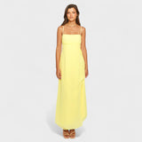 Flossie – Elegantní žluté maxi šaty