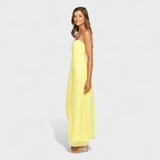 Flossie – Elegantní žluté maxi šaty