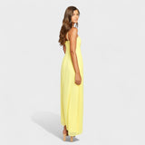 Flossie – Elegantní žluté maxi šaty
