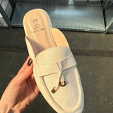 Bedel – Elegantní béžová pantofle