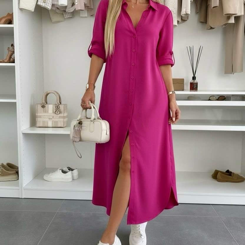 Oversized – Stylové košilové šaty
