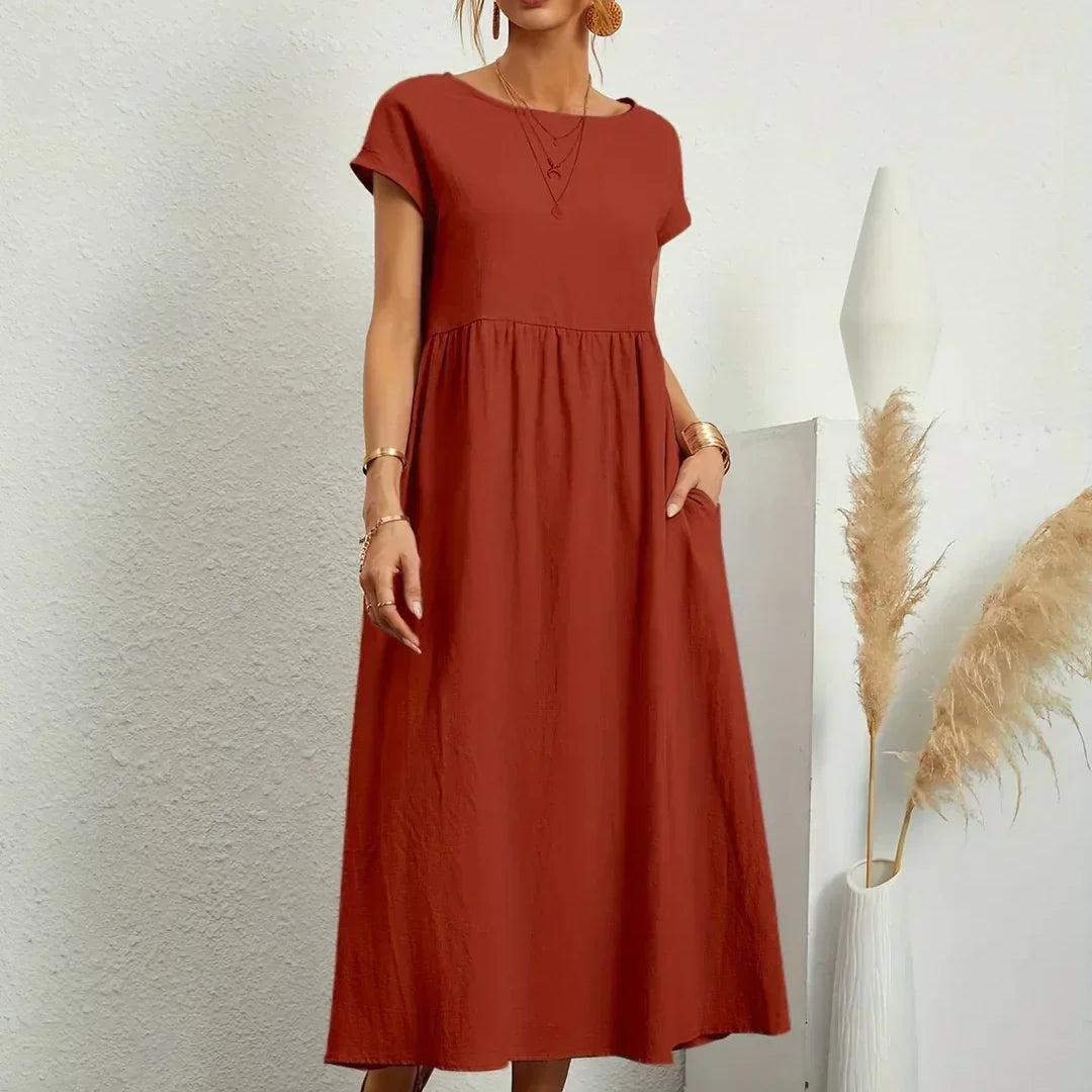 Heike – Voolav midikleidi elegants