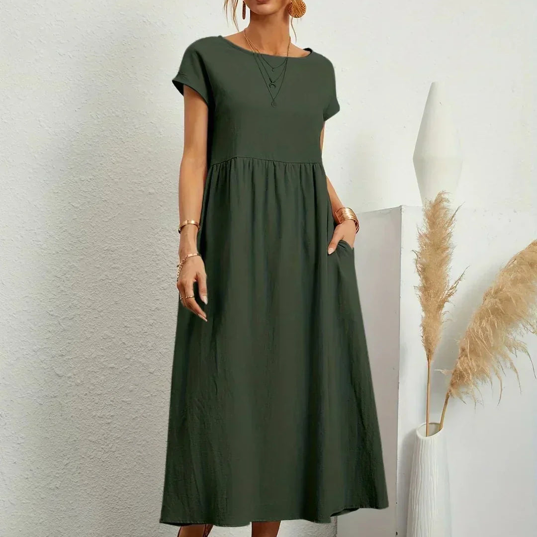 Heike – Voolav midikleidi elegants