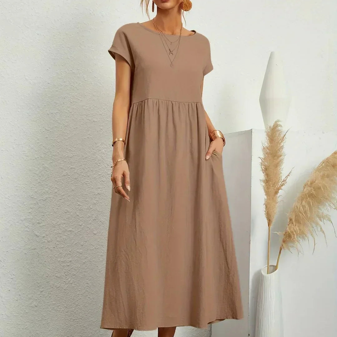 Heike – Voolav midikleidi elegants