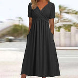 Isadora – Elegantní midi šaty áčkového střihu
