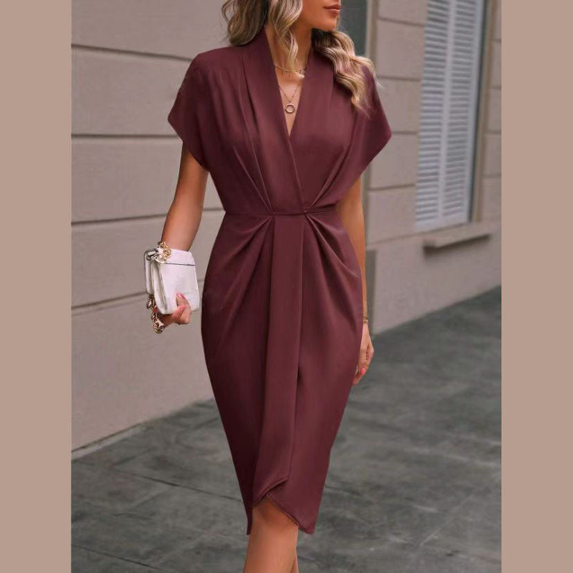 Kaye – Elegantní zavinovací midi šaty