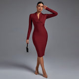 Samara – Elegantní šaty s výstřihem do V