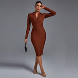 Samara – Elegantní šaty s výstřihem do V