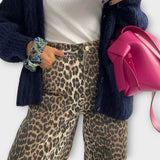 Chandra – Vintage džíny s leopardím vzorem